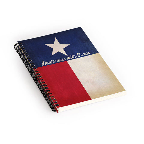 Anderson Design Group Dont Mess With Texas Flag Spiral Notebook