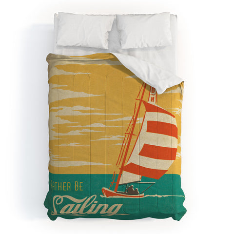 Anderson Design Group I Would Rather Be Sailing Comforter