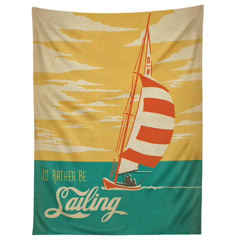 Anderson Design Group I Would Rather Be Sailing Tapestry