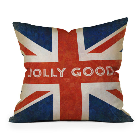 Anderson Design Group Jolly Good British Flag Outdoor Throw Pillow