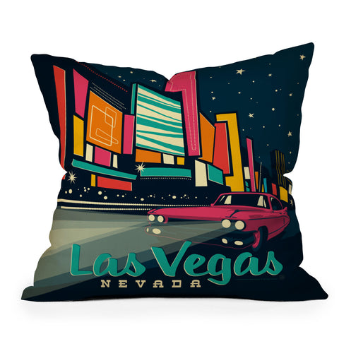 Anderson Design Group Las Vegas Outdoor Throw Pillow