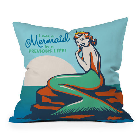 Anderson Design Group Mermaid In A Previous Life Throw Pillow