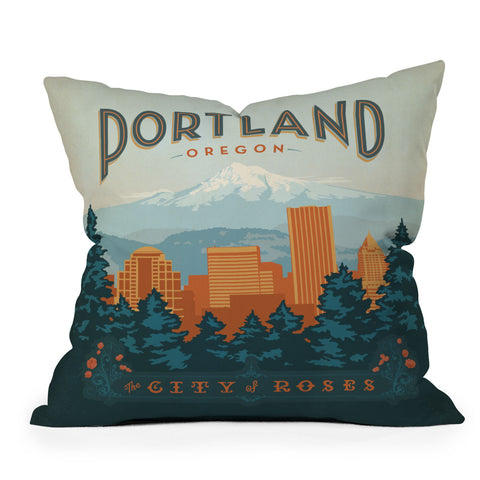 Anderson Design Group Portland Outdoor Throw Pillow