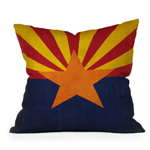 Anderson Design Group Rustic Arizona State Flag Outdoor Throw Pillow