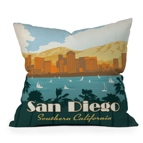 Anderson Design Group San Diego Outdoor Throw Pillow
