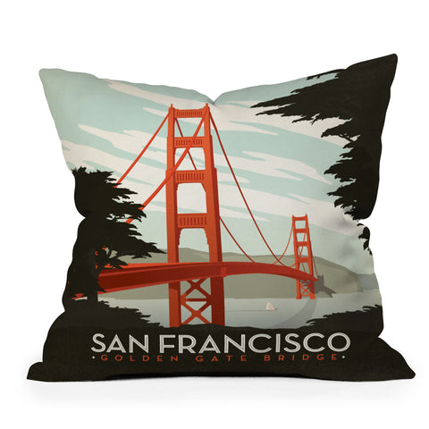 Anderson Design Group San Francisco Outdoor Throw Pillow