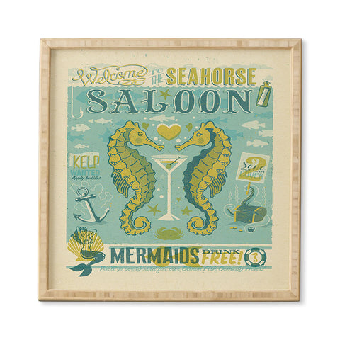 Anderson Design Group Seahorse Saloon Framed Wall Art