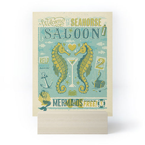 Anderson Design Group Seahorse Saloon Mini Art Print