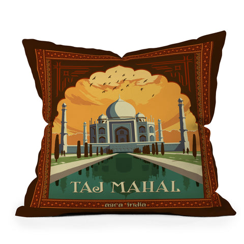 Anderson Design Group Taj Mahal Outdoor Throw Pillow