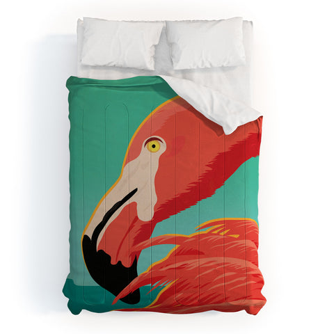 Anderson Design Group Tropical Flamingo Comforter