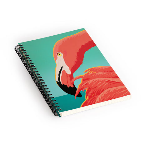 Anderson Design Group Tropical Flamingo Spiral Notebook