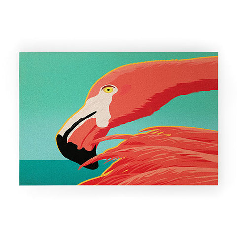 Anderson Design Group Tropical Flamingo Welcome Mat