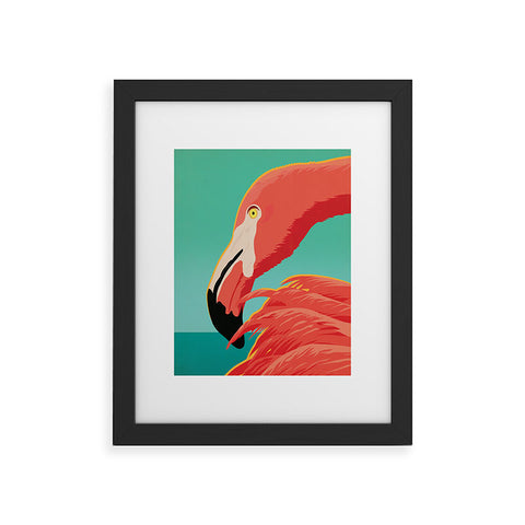 Anderson Design Group Tropical Flamingo Framed Art Print