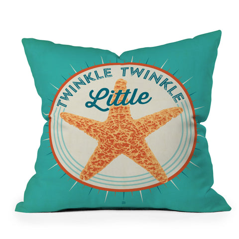 Anderson Design Group Twinkle Twinkle Little Star Outdoor Throw Pillow