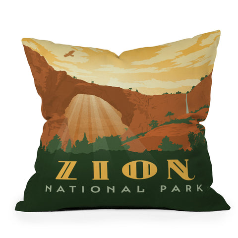 Anderson Design Group Zion National Park Outdoor Throw Pillow
