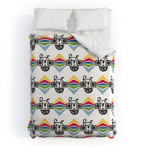 Andi Bird So Spoked Bicycle Duvet Cover