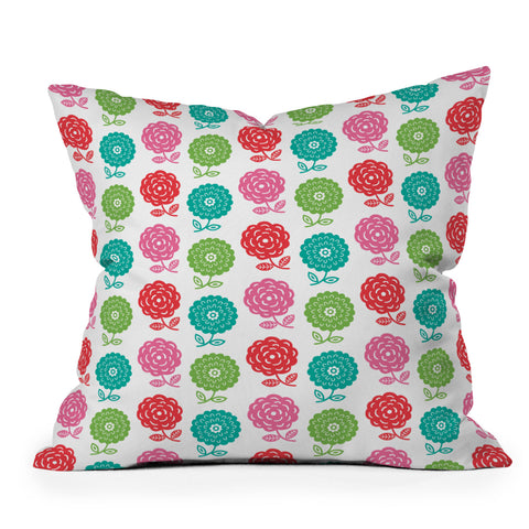 Andi Bird Tomales Flowers Outdoor Throw Pillow
