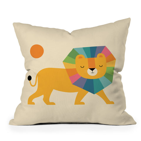 Andy Westface Lion Shine Outdoor Throw Pillow