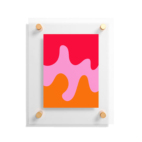 Angela Minca Abstract modern shapes 2 Floating Acrylic Print