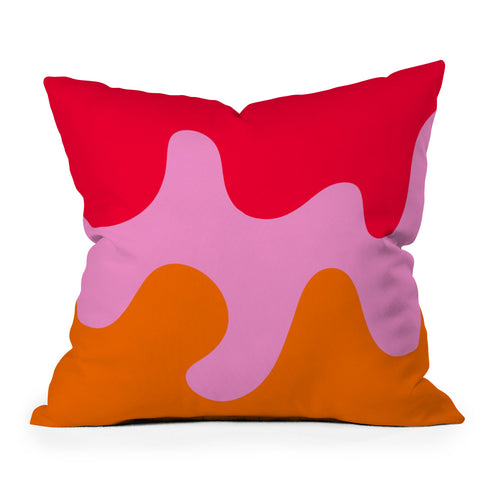 Angela Minca Abstract modern shapes 2 Throw Pillow
