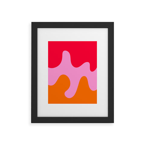 Angela Minca Abstract modern shapes 2 Framed Art Print
