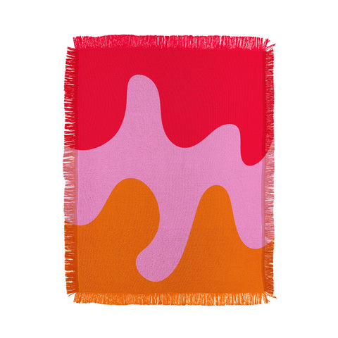 Angela Minca Abstract modern shapes 2 Throw Blanket