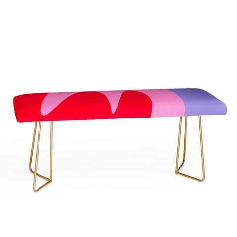 Angela Minca Abstract modern shapes Bench