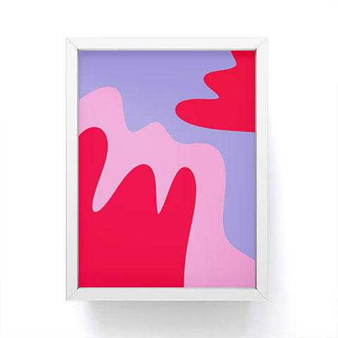 Angela Minca Abstract modern shapes Framed Mini Art Print