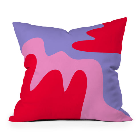 Angela Minca Abstract modern shapes Throw Pillow