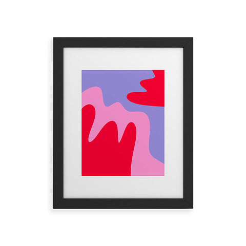 Angela Minca Abstract modern shapes Framed Art Print