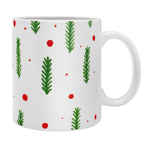 Angela Minca Christmas branches and berries Coffee Mug