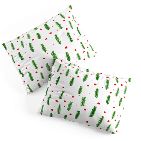 Angela Minca Christmas branches and berries Pillow Shams