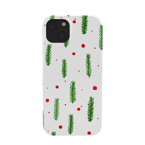 Angela Minca Christmas branches and berries Phone Case