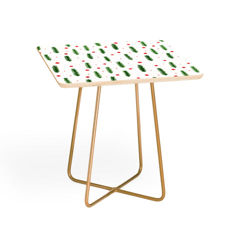 Angela Minca Christmas branches and berries Side Table