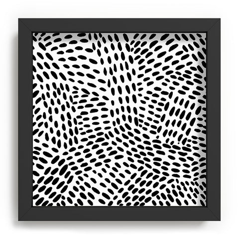 Angela Minca Dot lines black and white Recessed Framing Square