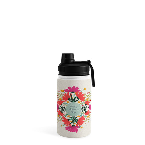 Angela Minca Happy mothers day floral Water Bottle