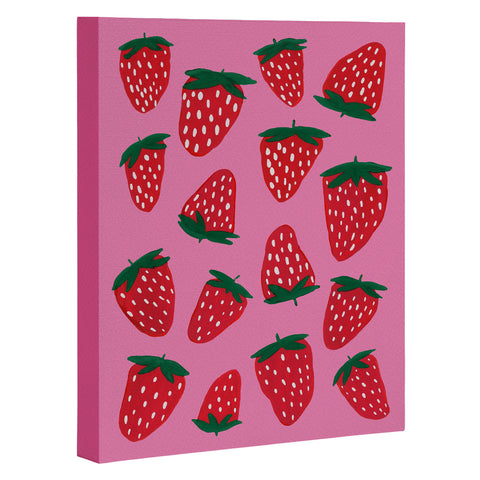 Angela Minca Organic summer strawberries Art Canvas