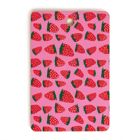Angela Minca Organic summer strawberries Cutting Board Rectangle