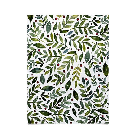 Angela Minca Seasonal branches green Poster