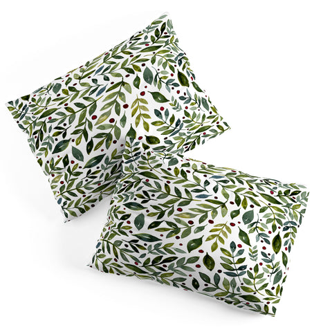 Angela Minca Seasonal branches green Pillow Shams
