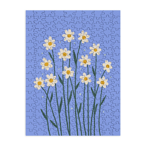Angela Minca Simple daisies perwinkle Puzzle