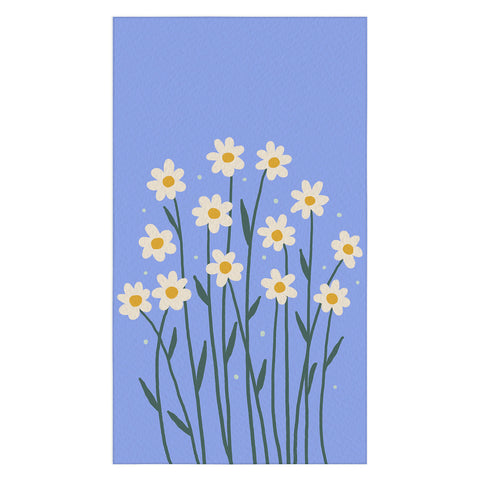 Angela Minca Simple daisies perwinkle Tablecloth