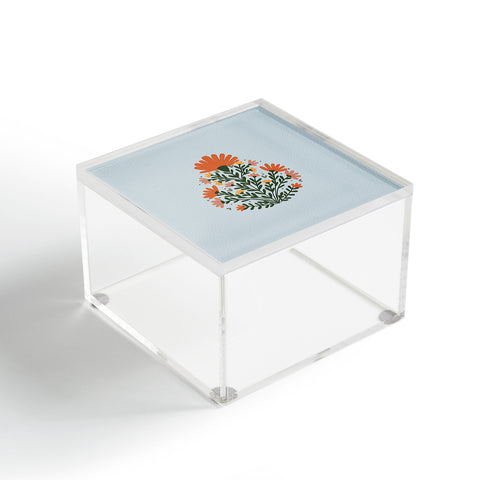 Angela Minca Symmetrical floral bouquet Acrylic Box