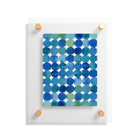 Angela Minca Watercolor dot pattern Floating Acrylic Print