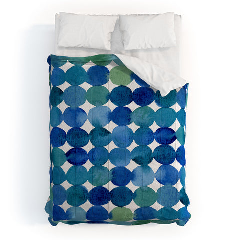 Angela Minca Watercolor dot pattern Comforter