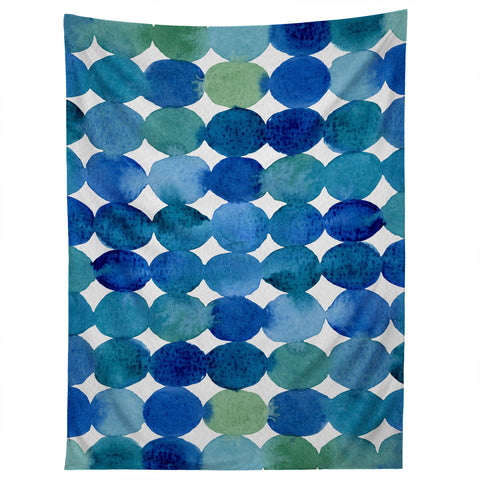 Angela Minca Watercolor dot pattern Tapestry