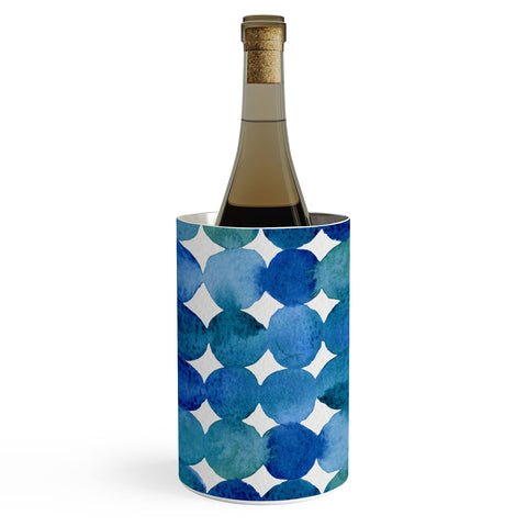 Angela Minca Watercolor dot pattern Wine Chiller