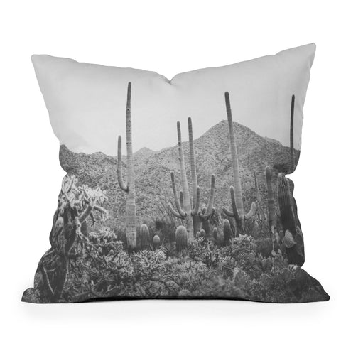 Ann Hudec A Gathering of Cacti Outdoor Throw Pillow