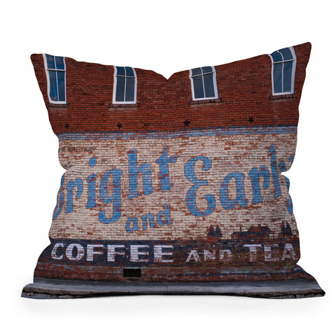 Ann Hudec Bright and Early Outdoor Throw Pillow