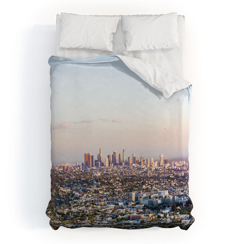 Ann Hudec Los Angeles Skyline Duvet Cover